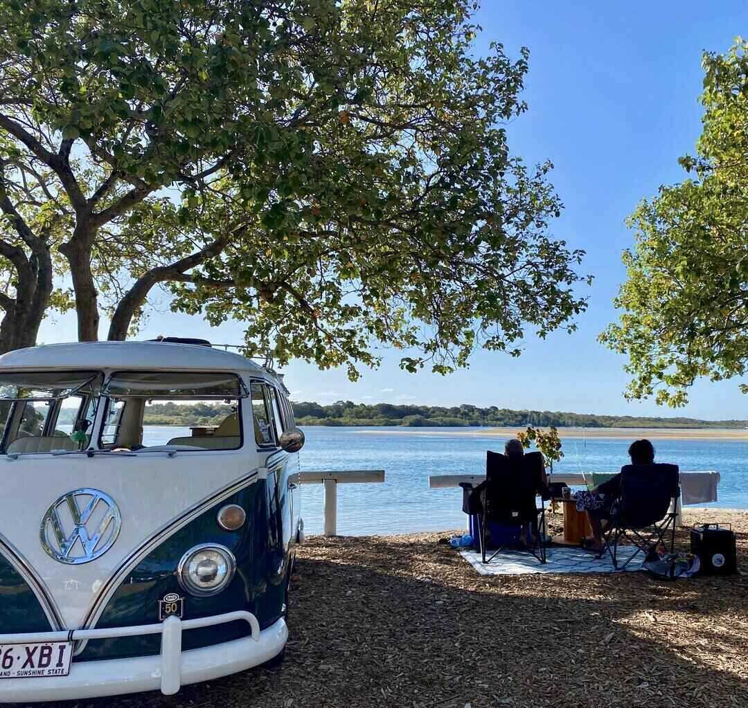 VW at the water