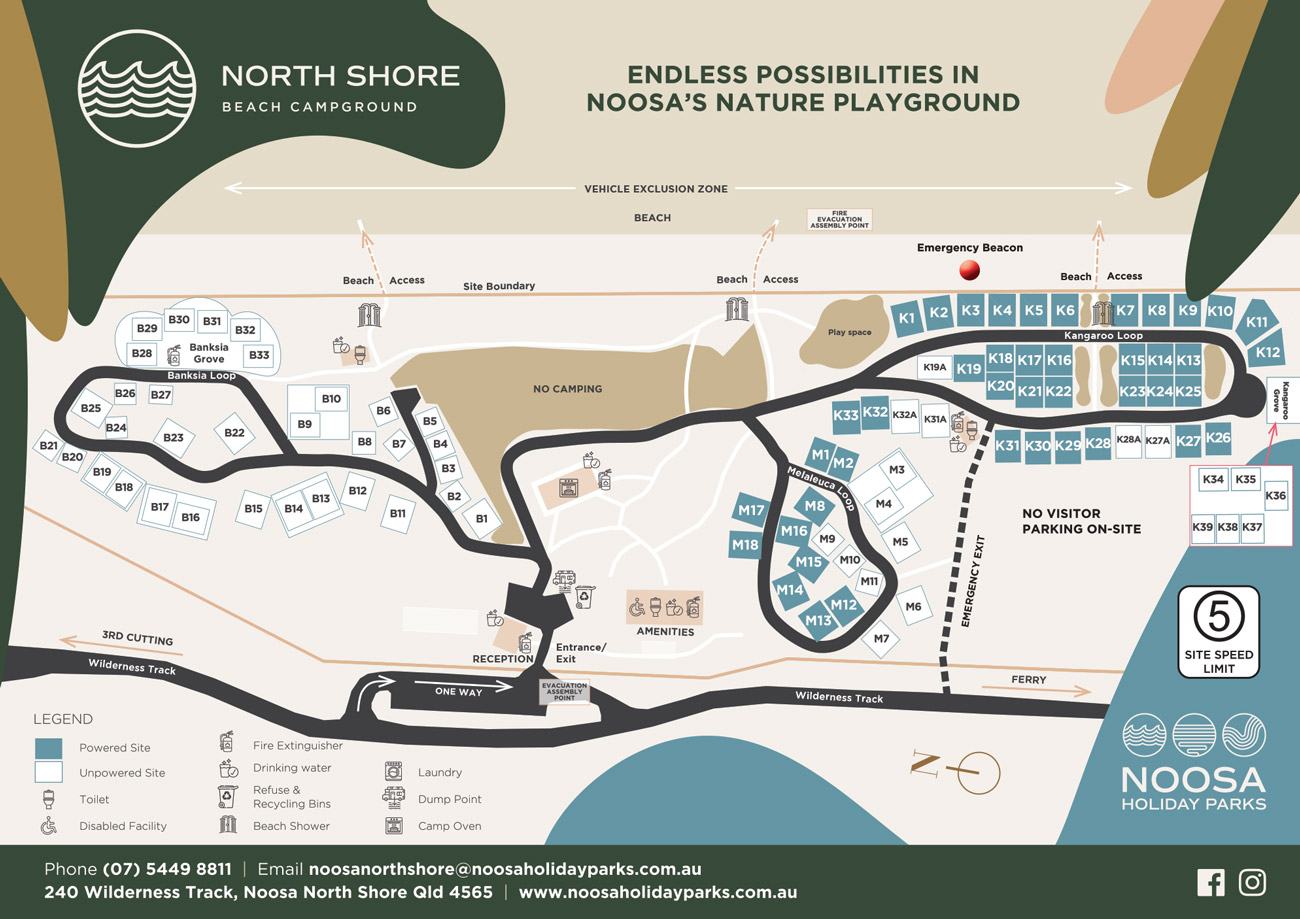 Noosa Northshore Park Map