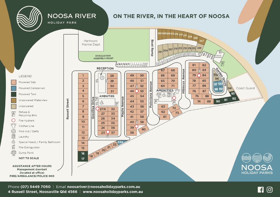 Noosa river map